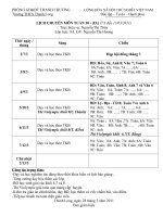 Lịch chuyên môn tuần 30