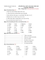 BỘ ĐỀ THI TỔNG HỢP LỚP 3 HSG