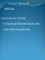 trò chơi ô chữ - Mở rộng vốn từ Truyền thống