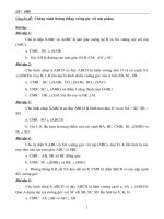 Bài tập về quan hệ vuông góc