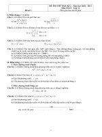 Kiểm tra Toán 11 - Học kì 2 - Đề số 1