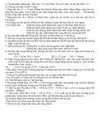 Đề cương ôn tập giữa học kì II