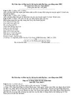 Đề thi Đại học Ngữ Văn 2002-2010