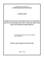 Luận án tiến sĩ Nghiên cứu chế tạo vật liệu compozit epoxy gia cường bằng sợi thủy tinh có độ bền va đập cao và trong suốt điện từ ứng dụng cho hệ thống bay không người lái (TT)