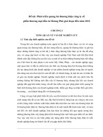 báo cáo tốt nghiệp: Phát triển quảng bá thương hiệu công ty cổ phần thương mại đầu tư Hoàng Phú giai đoạn đến năm 2012