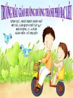 PTNN: Làm quen chữ cái 