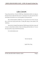 phân tích tài chính dự án Chung cư – Tân Hi Vọng tại Thành Phố Vinh,tỉnh Nghệ An