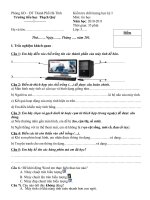 Đề Thị Tin Học Lớp 3 kỳ I