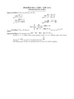 KT 1 tiết - Giới hạn - Liên tục -(10-11)