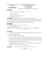 Đề thi tuyển sinh vào lớp 10 TP Hà Nội năm 2009 - 2010