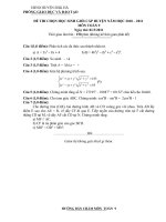 Đề thi HSG Toán 9 năm học 2010-2011