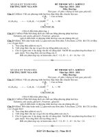 Đề+Đáp án KT HKI Hoá học 12 năm học 10-11