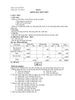 KIỂM TRA 1 TIẾT-SINH HỌC9- TIẾT 53