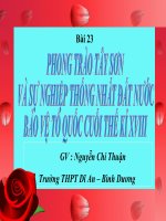 Bài 23. Phong trào Tây Sơn