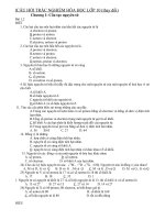 Các bài tập TN Hóa 10 theo 3 mức độ - bổ sung