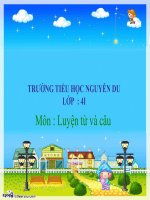 vị ngữ trong câu kể ai là gì