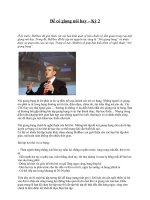 Để có giọng nói hay – Kỳ 2