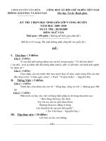 Đề+HDC HSG môn Văn cấp huyện