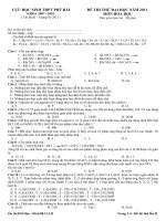 Đề thi thử của cựu học sinh THPT Phú Bài - T.T.Huế
