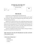 ĐỀ KIỂM TRA TIẾNG VIỆT 4