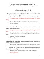 Ngân hàng câu hỏi kiểm tra và đáp án bồi dưỡng cấp chứng chỉ thuỷ thủ hạng nhì