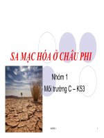 Sa mạc hóa đất ở Châu Phi _ nhóm 1 MTC_HUA