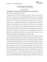 15 bài tập tình huống quản trị nhân lực