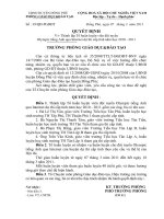 QĐ thành lập tổ huấn luyện viên đội tuyển Olympic tiếng Anh cấp TH