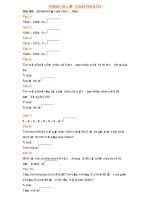 ĐỀ THI VIOLYMPIC VÒNG 10 LỚP 3