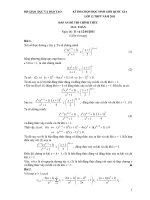 Đáp án đề thi HSGQG năm 2011