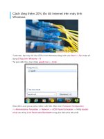 Cách tăng thêm 20% tốc đô internet trên máy tính windows