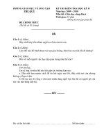 Đê kiểm tra 45 phút môn GDCD 6 giừa kỳ II