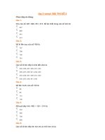 ĐỀ THI VIOLYMPIC LỚP 3 VÒNG 1 DIỆN KT