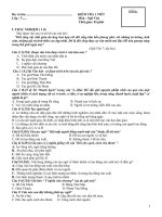 KT 1 tiết  Ngữ văn 7 (Văn học) HKII