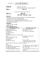 Giáo án tuần 24 lóp 1 cả ngày