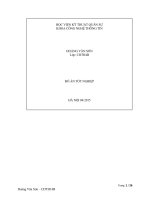 phân tích thiết kế hệ thống quản lý bán hàng