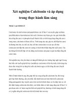 Xét nghiệm Calcitonin và áp dụng trong thực hành lâm sàng