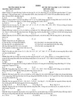 đề thi thử đại học lần 1 trường ĐHSP Hà nội