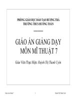 Giáo án Mỹ Thuật 7 ( CKTKN)