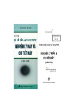 Tuyển tập đề và đáp án thi OLYMPIC nguyên lý máy và chi tiết máy (phần 2 chi tiết máy )