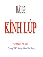 BÀI 32: KÍNH LÚP