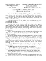 Kế hoạch năm học của Cụm chuyên môn