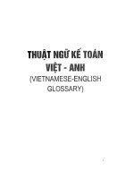 thuật ngữ kế toán anh   việt