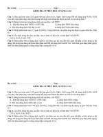 Kiểm tra hóa 12 1 tiết và 15''