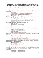 Ngân hàng câu hỏi, đáp án bồi dưỡng cấp chứng chỉ an toàn làm việc trên phương tiện chở hóa chất