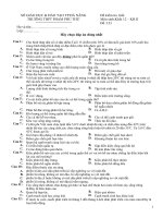 Kiểm tra 1 tiết  sinh học 12 HKII