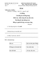 đề thi giữa học kỳ 2 lop 1