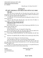 KE HOACH SINH HOAT 8-3 DONG HA I