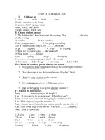 Bai tap unit 14 making plans