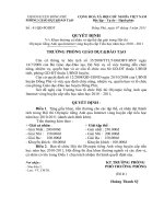 QĐ khen thưởng Hội thi Olympic tiếng Anh cấp TH